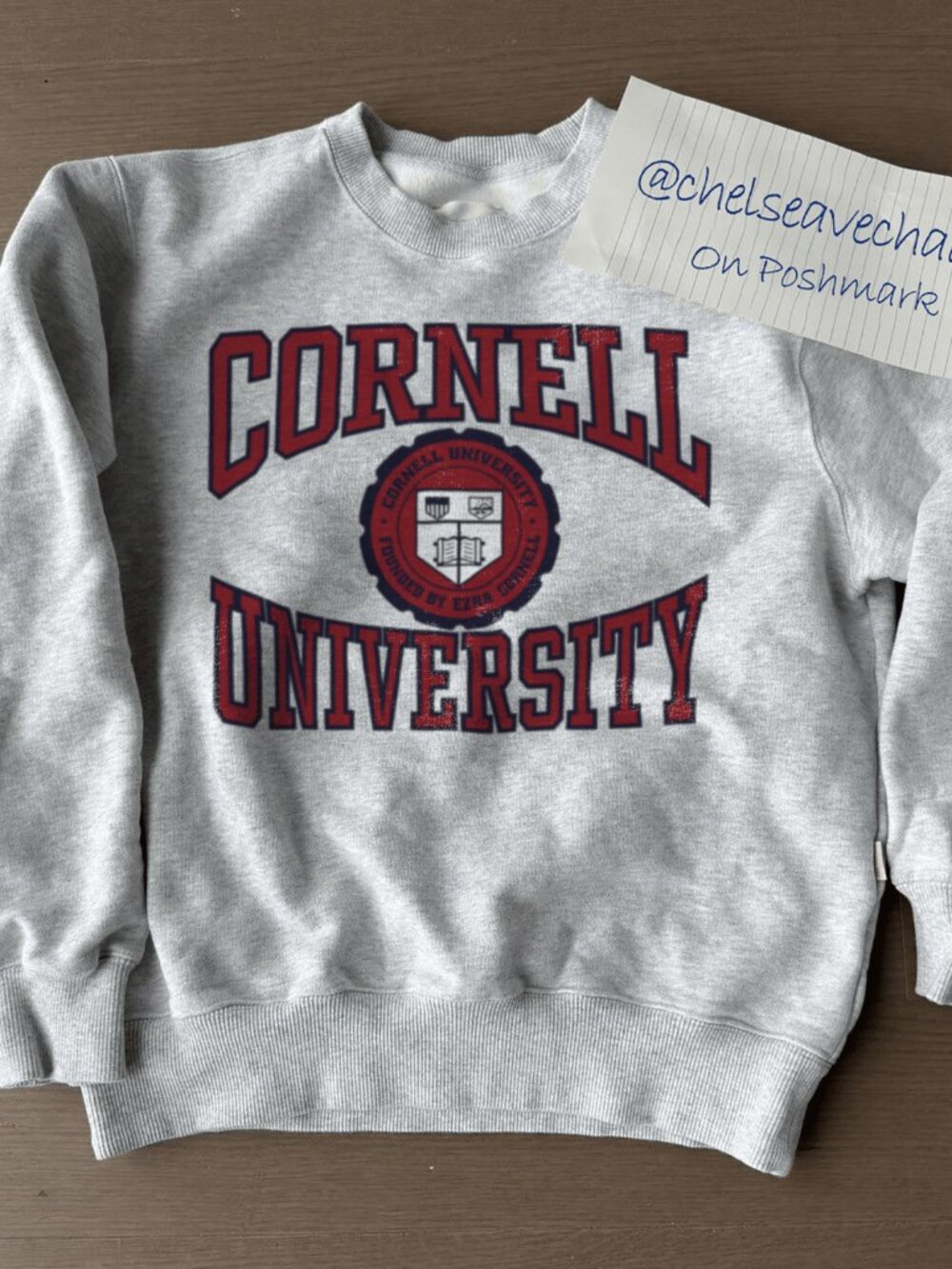 Vintage 90s Cornell University Crewneck Sweatshirt, Cornell University Shirt Tee